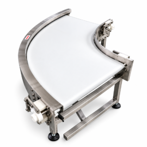 White PVC Curved Conveyor Belt