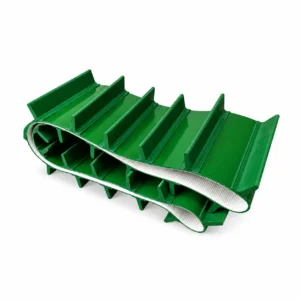 Green Cleated PVC Conveyor Belt